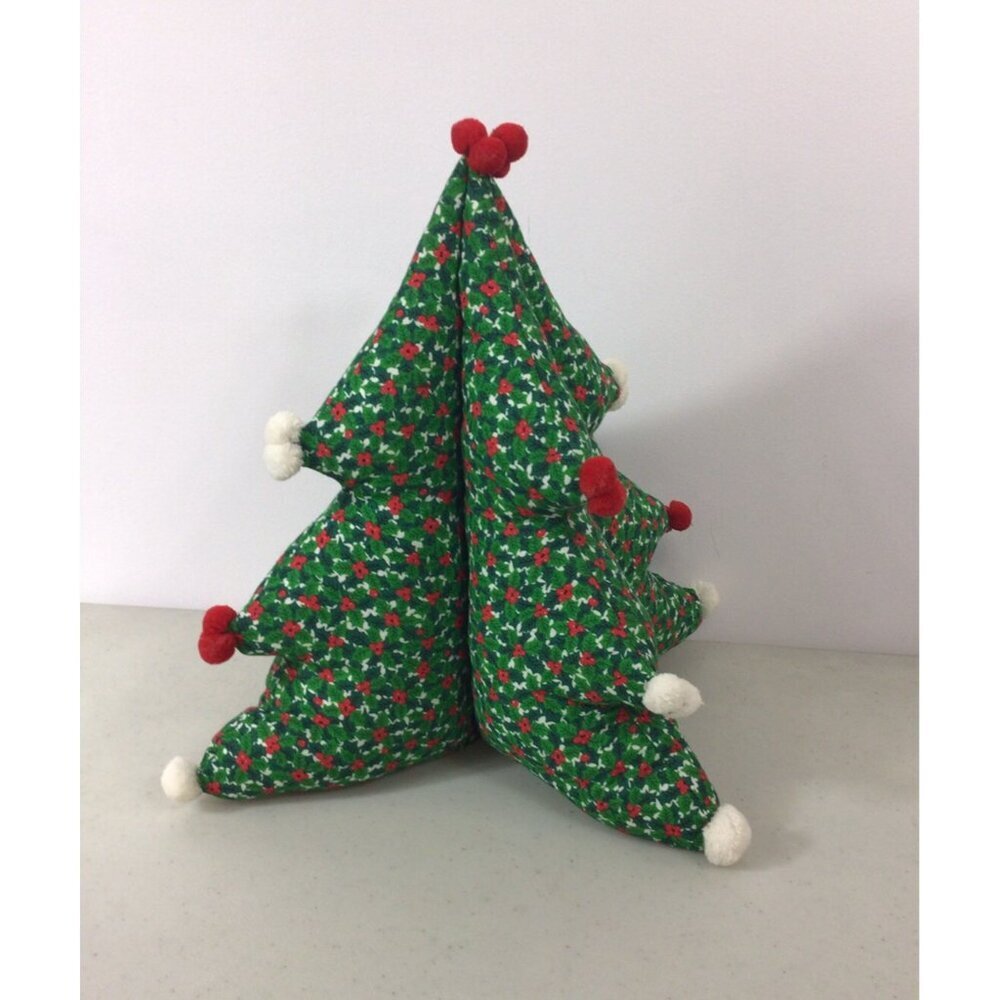 Vintage Christmas Tree Plush Tabletop Decoration